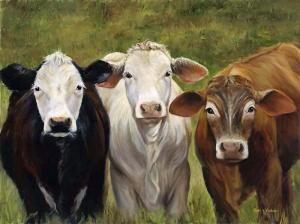 Cow Painting of Three Amigos